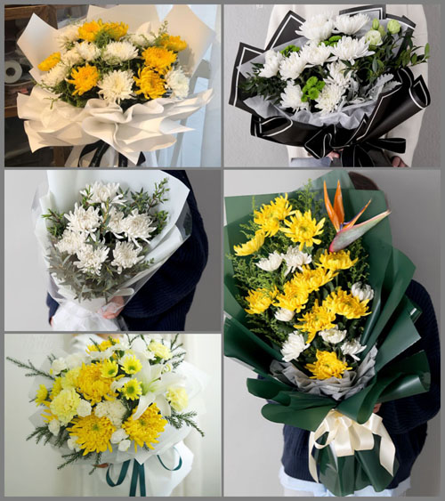 广东清远市清城区飞来峡镇黄洞村白事花束代送